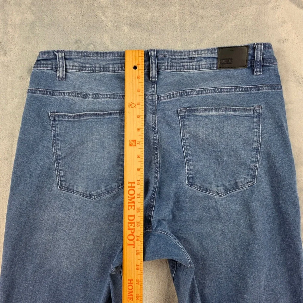 Barbell Apparel Mens Slim Fit Jean 36x34 Medium Wash Blue Stretch Denim Athletic